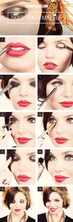 1920s-flapper-girl-makeup-tutorial-80 Twintiger flapper girl make-up tutorial