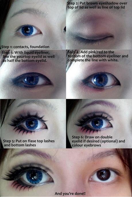 Grotere ogen make-up les