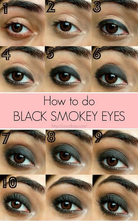 black-smokey-eye-makeup-step-by-step-73_4 Zwarte smokey oog make-up stap voor stap