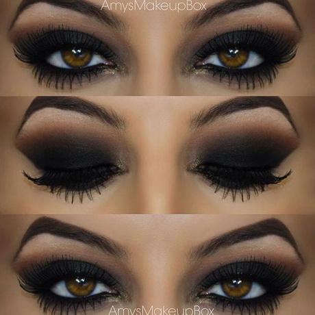 Zwarte smokey oog make-up tumblr stap voor stap