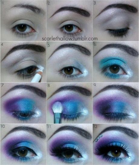 blue-and-green-makeup-tutorial-89_7 Les blauw en groen make-up