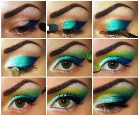 blue-and-green-makeup-tutorial-89_8 Les blauw en groen make-up