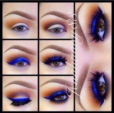 blue-eye-makeup-for-brown-eyes-tutorial-91_10 Blauw oog make-up voor bruine ogen tutorial