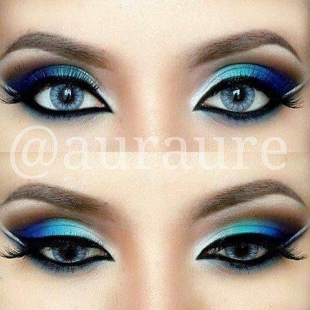 blue-silver-eye-makeup-tutorial-20_4 Blue silver eye make-up les