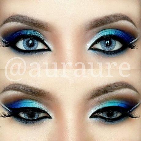 bright-blue-eye-makeup-tutorial-79_10 Helderblauwe oog make-up les