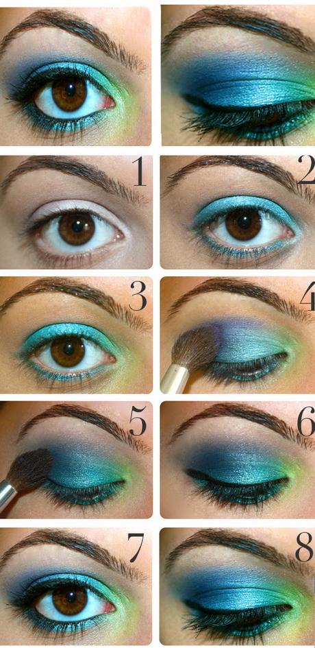 bright-blue-eye-makeup-tutorial-79_5 Helderblauwe oog make-up les