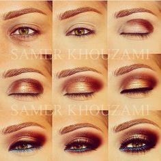 bronze-eyes-makeup-tutorial-44_11 Bronzen ogen make-up les