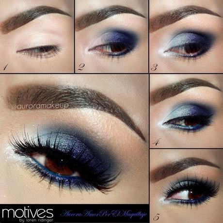 brown-eyes-blue-makeup-tutorial-90 Bruine ogen blauwe make-up les