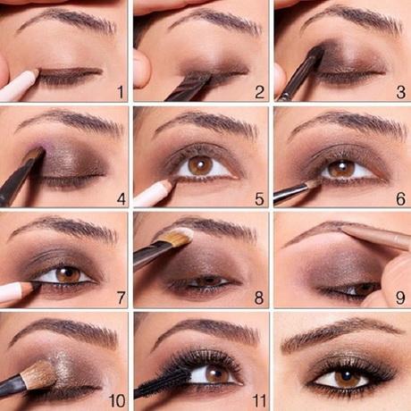 brown-smokey-eye-makeup-step-by-step-01_11 Bruine smokey eye make-up stap voor stap