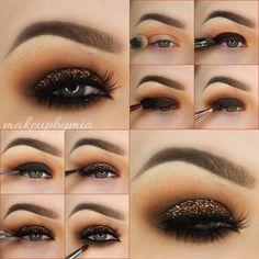 brown-smokey-eye-makeup-step-by-step-01_12 Bruine smokey eye make-up stap voor stap