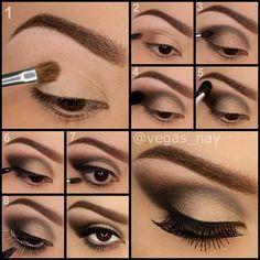 brown-smokey-eye-makeup-step-by-step-01_5 Bruine smokey eye make-up stap voor stap