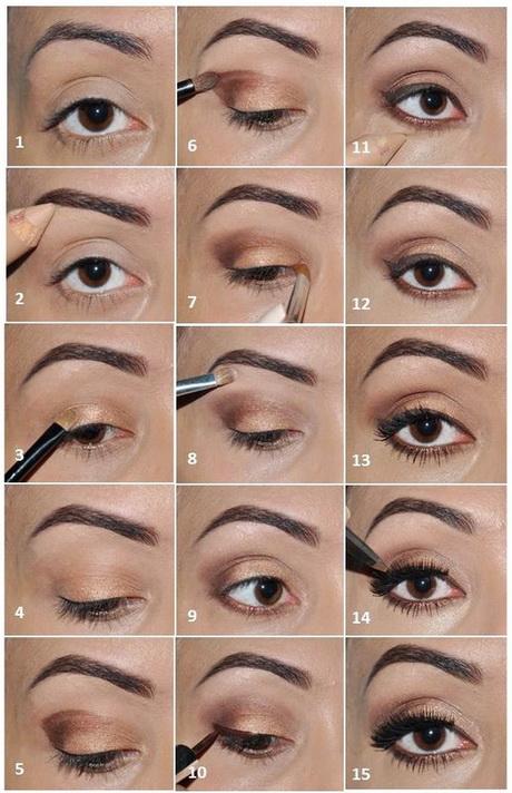 brown-smokey-eye-makeup-step-by-step-01_6 Bruine smokey eye make-up stap voor stap