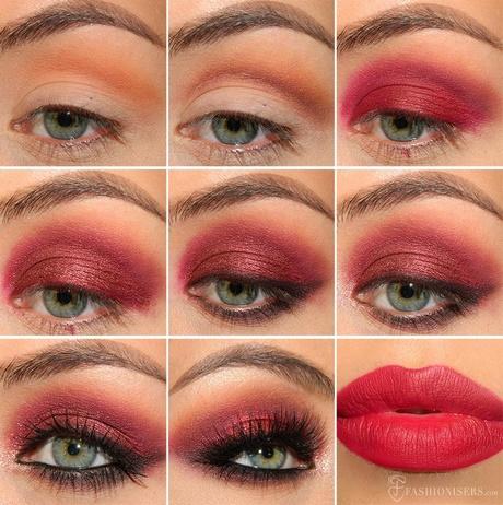 burgundy-eye-makeup-tutorial-95_12 Les voor Bourgondië oog make-up