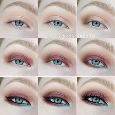 burgundy-eye-makeup-tutorial-95_8 Les voor Bourgondië oog make-up