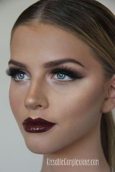 burgundy-lips-makeup-tutorial-70_8 Burgundy lips make-up les