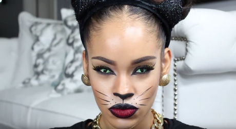 cat-eye-costume-makeup-tutorial-75 Cat eye make-up les