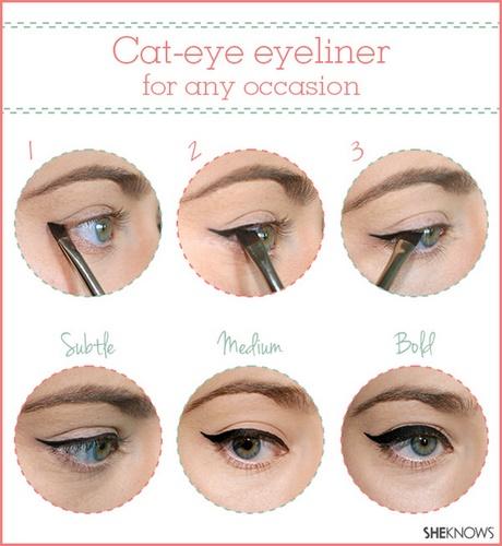 cat-eye-makeup-tutorial-for-beginners-44_9 Cat eye make-up les voor beginners