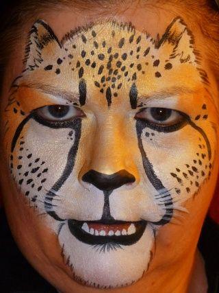 cheetah-face-makeup-step-by-step-01_11 Cheetah gezicht make-up stap voor stap