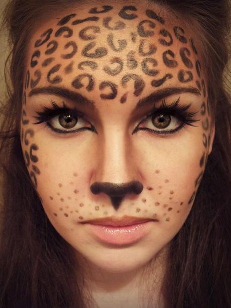 cheetah-face-makeup-step-by-step-01_2 Cheetah gezicht make-up stap voor stap