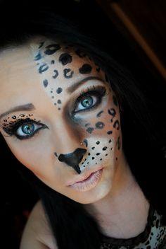 cheetah-face-makeup-step-by-step-01_5 Cheetah gezicht make-up stap voor stap