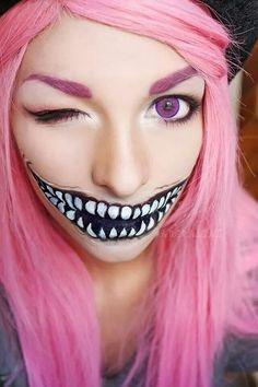 cheshire-cat-smile-makeup-tutorial-64_9 Cheshire Cat smile make-up les