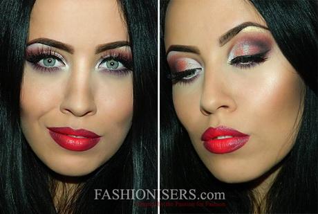 Kerst make-up tutorial Wit