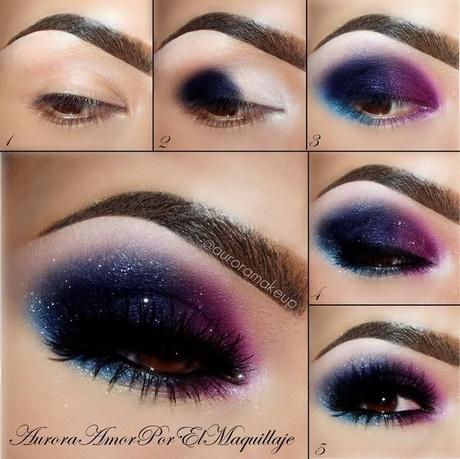 colorful-smokey-eye-makeup-tutorial-94_7 Kleurrijke smokey eye make-up les