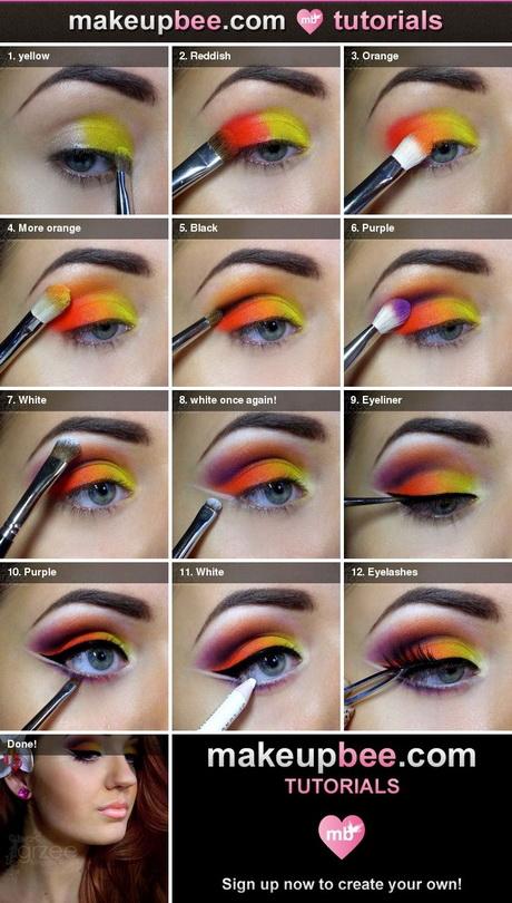 colourful-cat-eye-makeup-tutorial-55_10 Kleurrijke cat eye make-up les