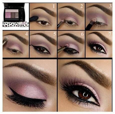 Kleurrijke make-up les voor bruine ogen