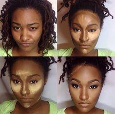 contour-makeup-tutorial-dark-skin-45_8 Contour make-up tutorial donkere huid