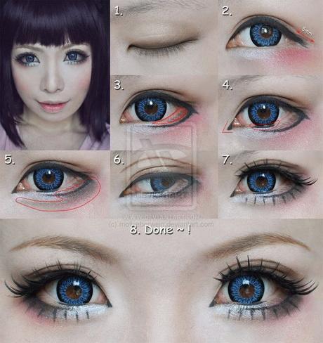 Cosplay make-up tutorial vrouw