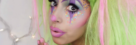 cute-girl-clown-makeup-tutorial-95 Leuk meisje clown make-up les