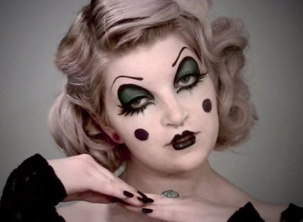 cute-girl-clown-makeup-tutorial-95_11 Leuk meisje clown make-up les