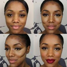dark-brown-skin-makeup-tutorial-03_2 Donkerbruine make-up les