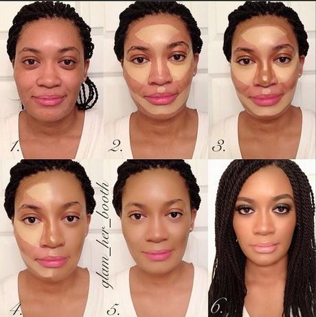 dark-skin-makeup-tutorial-contouring-04_4 Donkere huid make-up tutorial contour