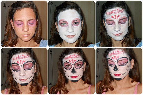 day-of-the-dead-makeup-tutorial-black-and-white-16 Dag van de dode make-up les Zwart en Wit