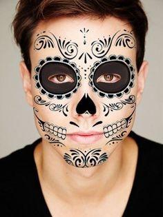 day-of-the-dead-makeup-tutorial-black-and-white-16_5 Dag van de dode make-up les Zwart en Wit