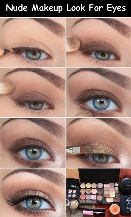 Dag make-up les voor blauwe ogen