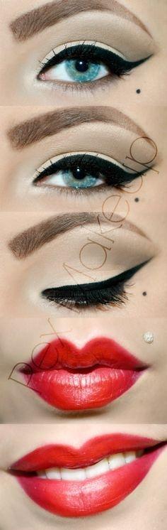 easy-pin-up-makeup-tutorial-82_2 Easy pin up make-up tutorial