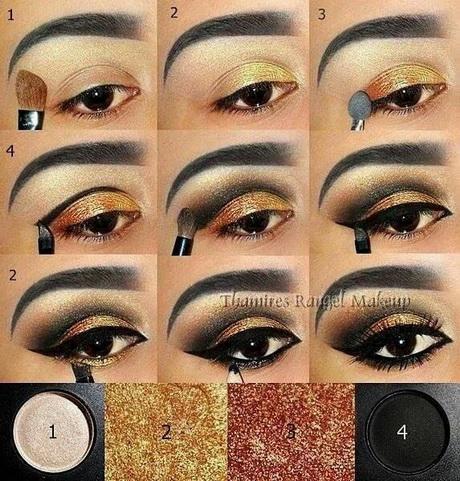 Egyptische oog make-up stap voor stap