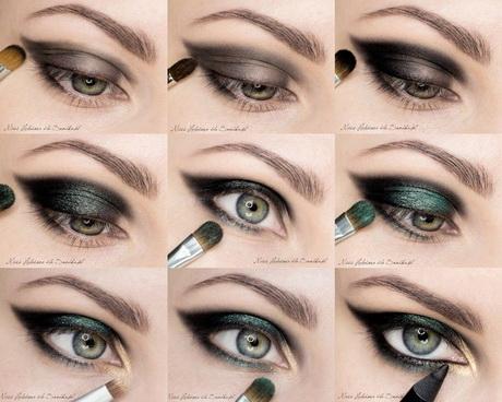 evening-makeup-tutorial-for-green-eyes-91_7 S avonds make-up les voor groene ogen