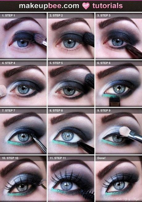 eye-makeup-for-blue-eyes-step-by-step-20_10 Oog make-up voor blauwe ogen stap voor stap