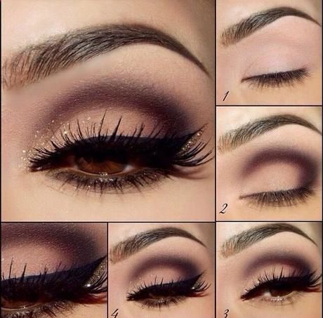 eye-makeup-ideas-for-brown-eyes-step-by-step-10_7 Oog make-up ideeën voor bruine ogen stap voor stap