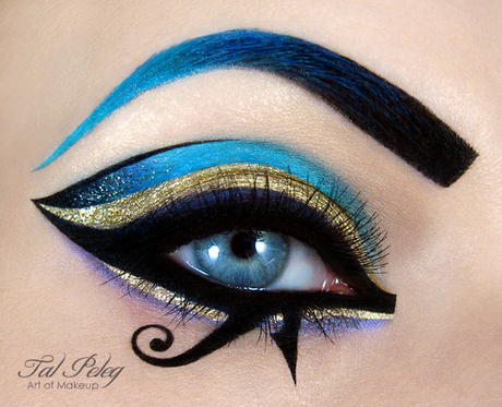 eye-of-horus-makeup-tutorial-45 Oog van Horus make-up tutorial