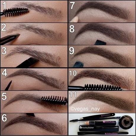 eyebrow-makeup-step-by-step-17_3 Wenkbrauw make-up stap voor stap