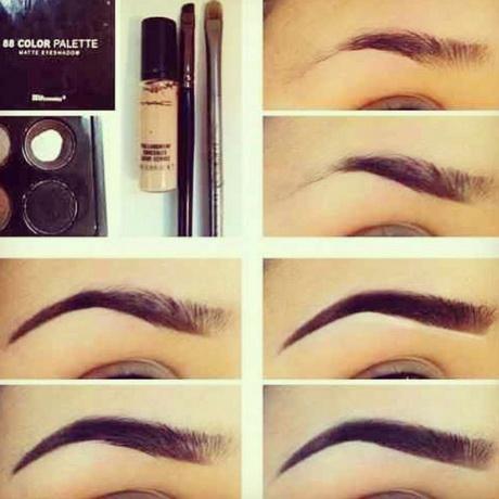 eyebrow-makeup-step-by-step-17_4 Wenkbrauw make-up stap voor stap
