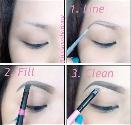 eyebrow-makeup-tutorial-for-thin-eyebrows-95 Wenkbrauw make-up les voor dunne wenkbrauwen