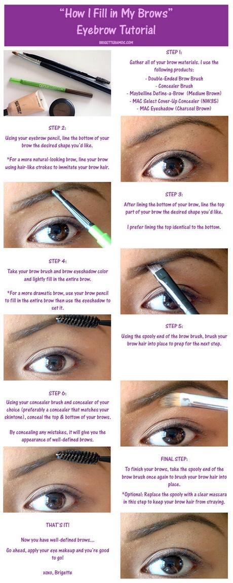 eyebrow-makeup-tutorial-using-eyeshadow-90_11 Wenkbrauw make-up tutorial met behulp van eyeshadow