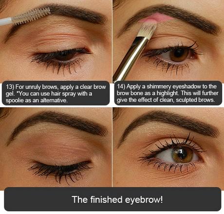 Eyebrow make-up tutorial met poeder