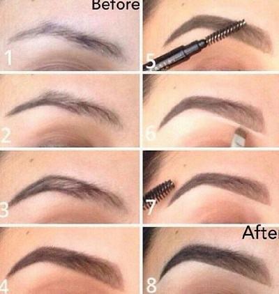 eyebrow-makeup-tutorials-step-by-step-90_9 Wenkbrauw make-up tutorials stap voor stap